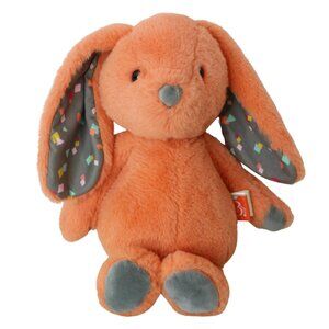 B Softies Happy Hues Bunny Coral Cutie Orange Plush Stuffed Animal Toy
